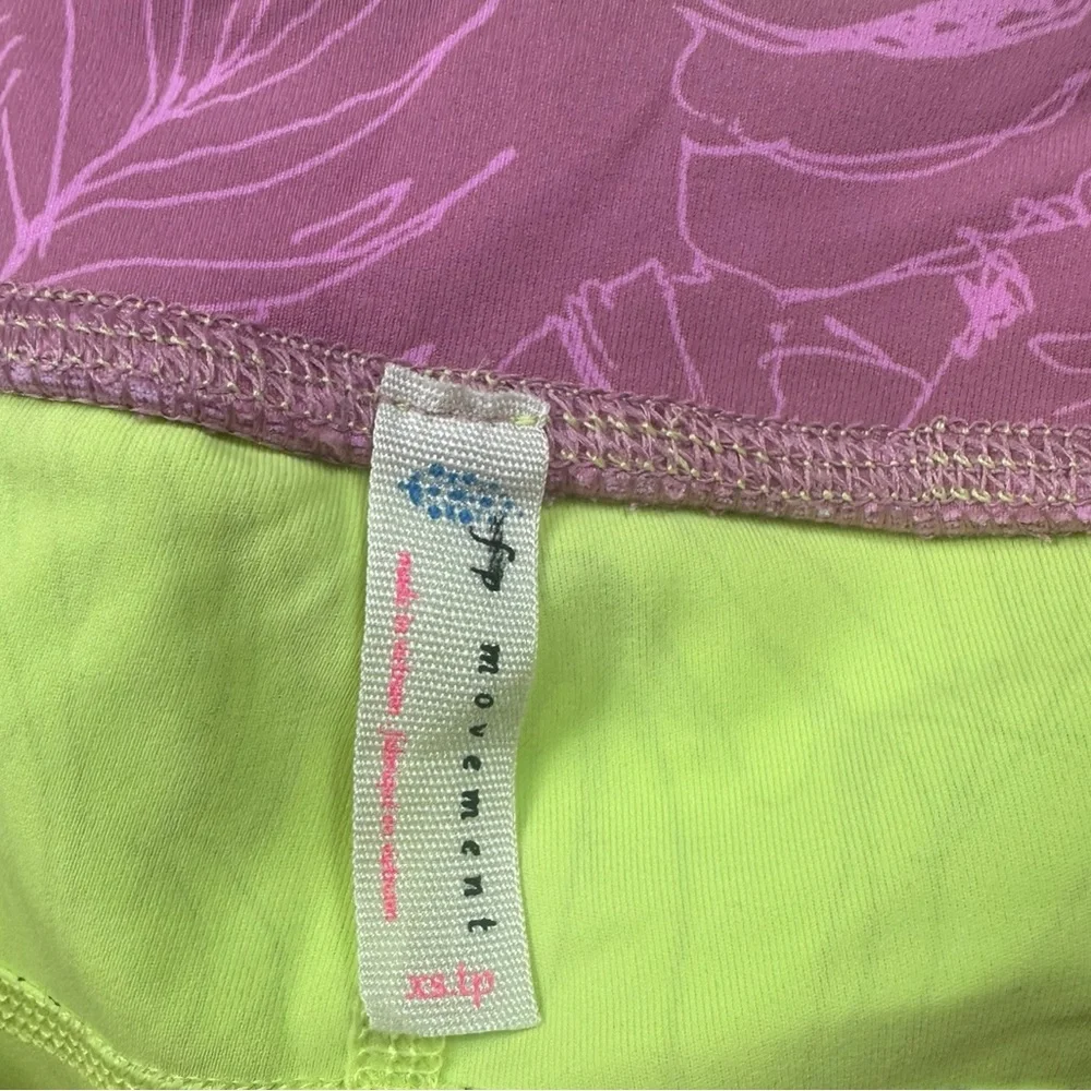 FREE PEOPLE MOVEMENT: Electric Line Fired Up Bike Shorts -Size XS